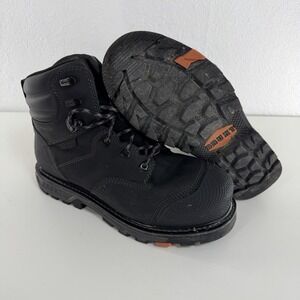 BRUNT Mulder Welted Comp Toe 6" Work Boots Black Mens Size 10.5 Water Oil Resist
